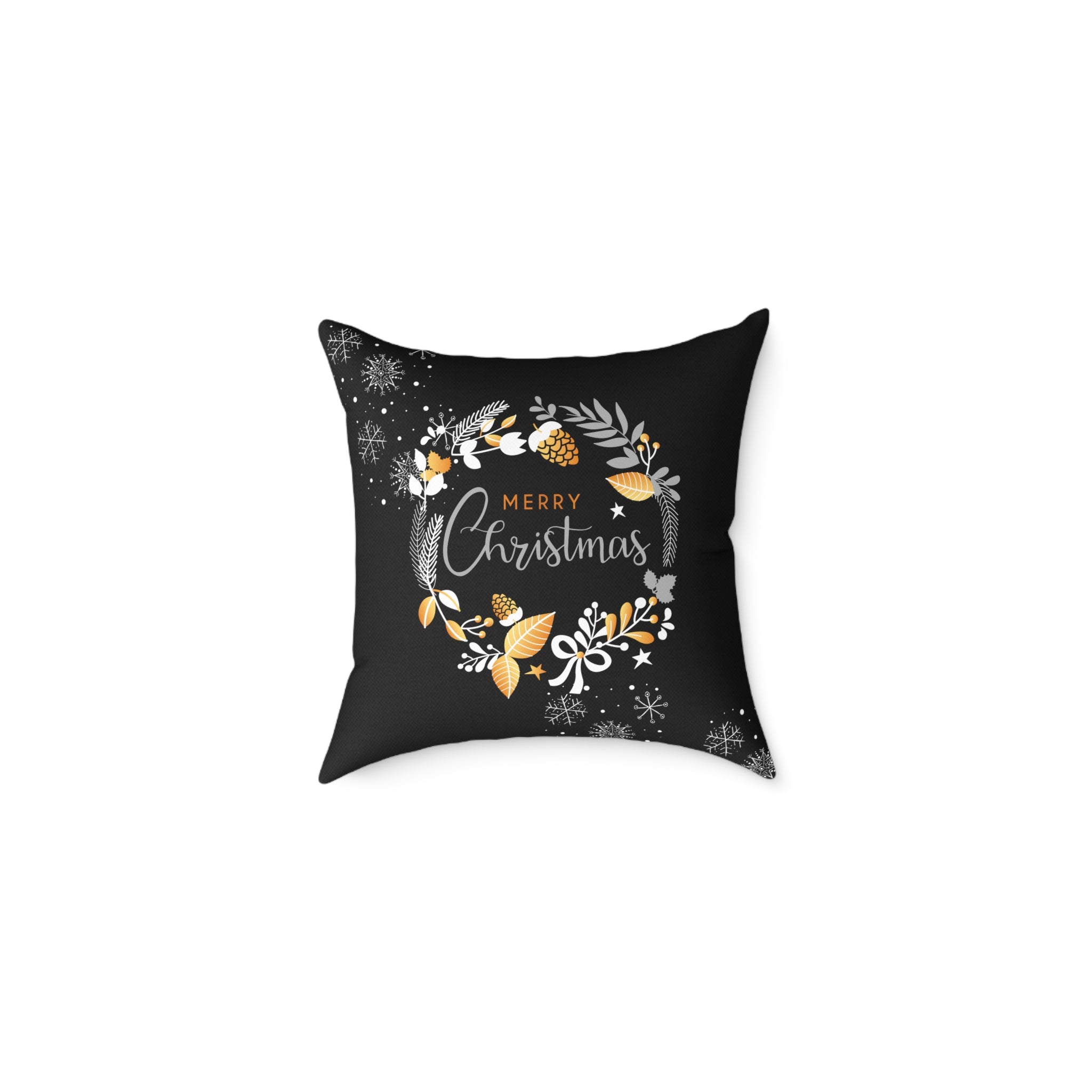 Christmas Wreath Decorative Pillow