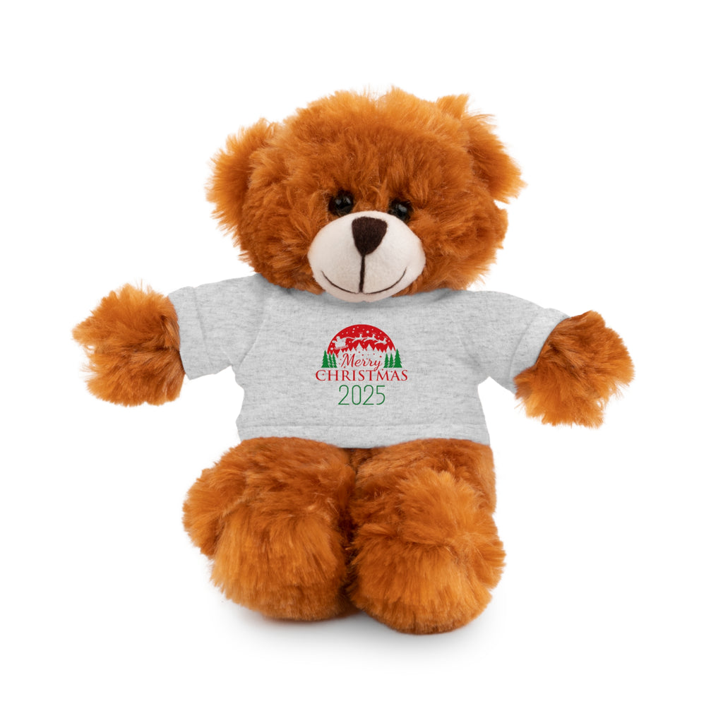 Christmas Plush Bear with 2025 Christmas Tee