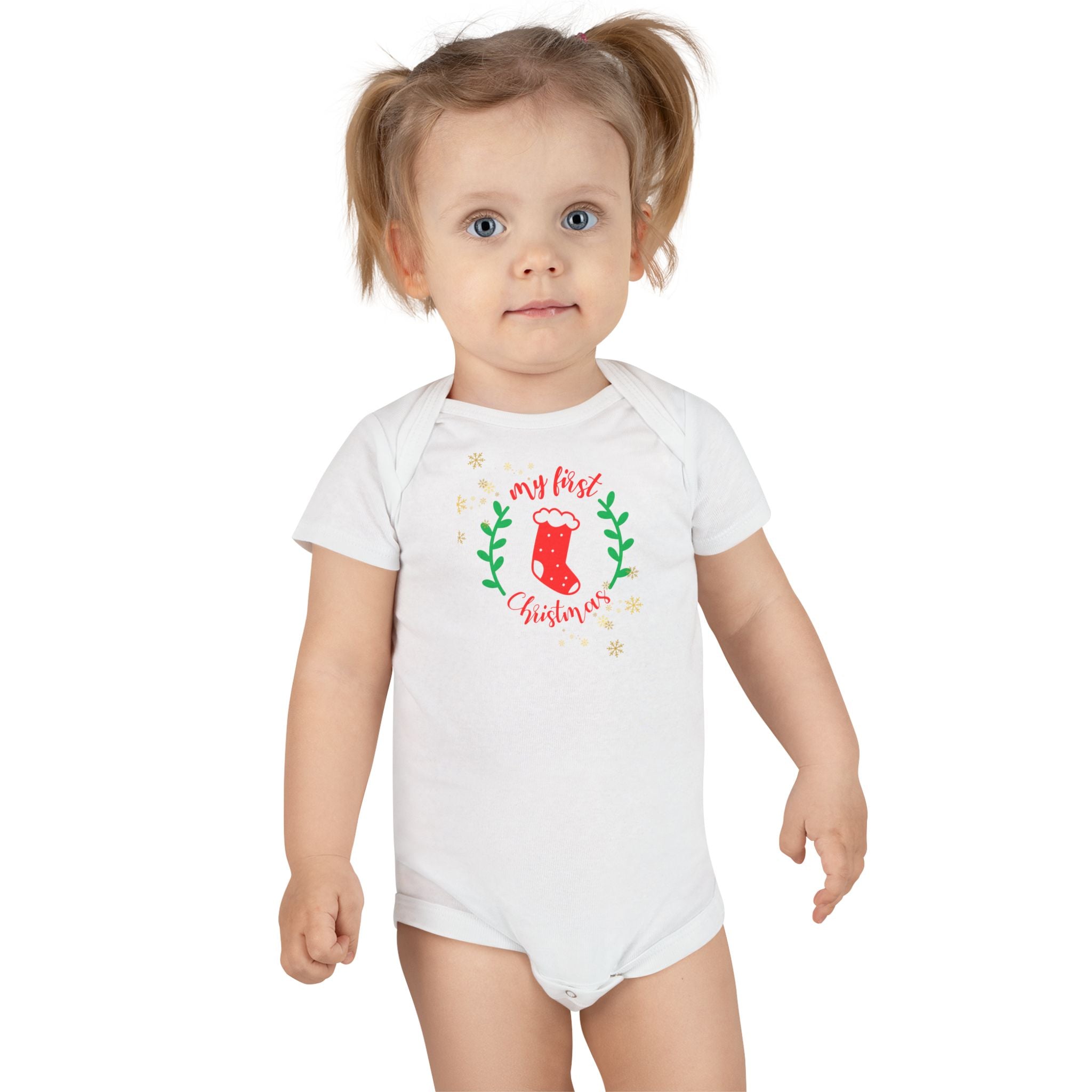 Organic Preemi & Newborn Onesie / Bodysuit - My First Christmas
