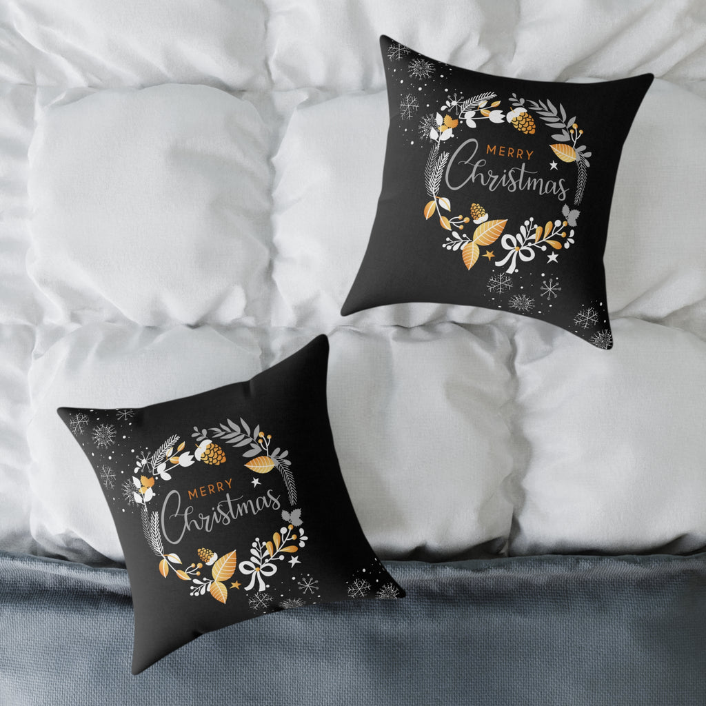 Christmas Wreath Decorative Pillow