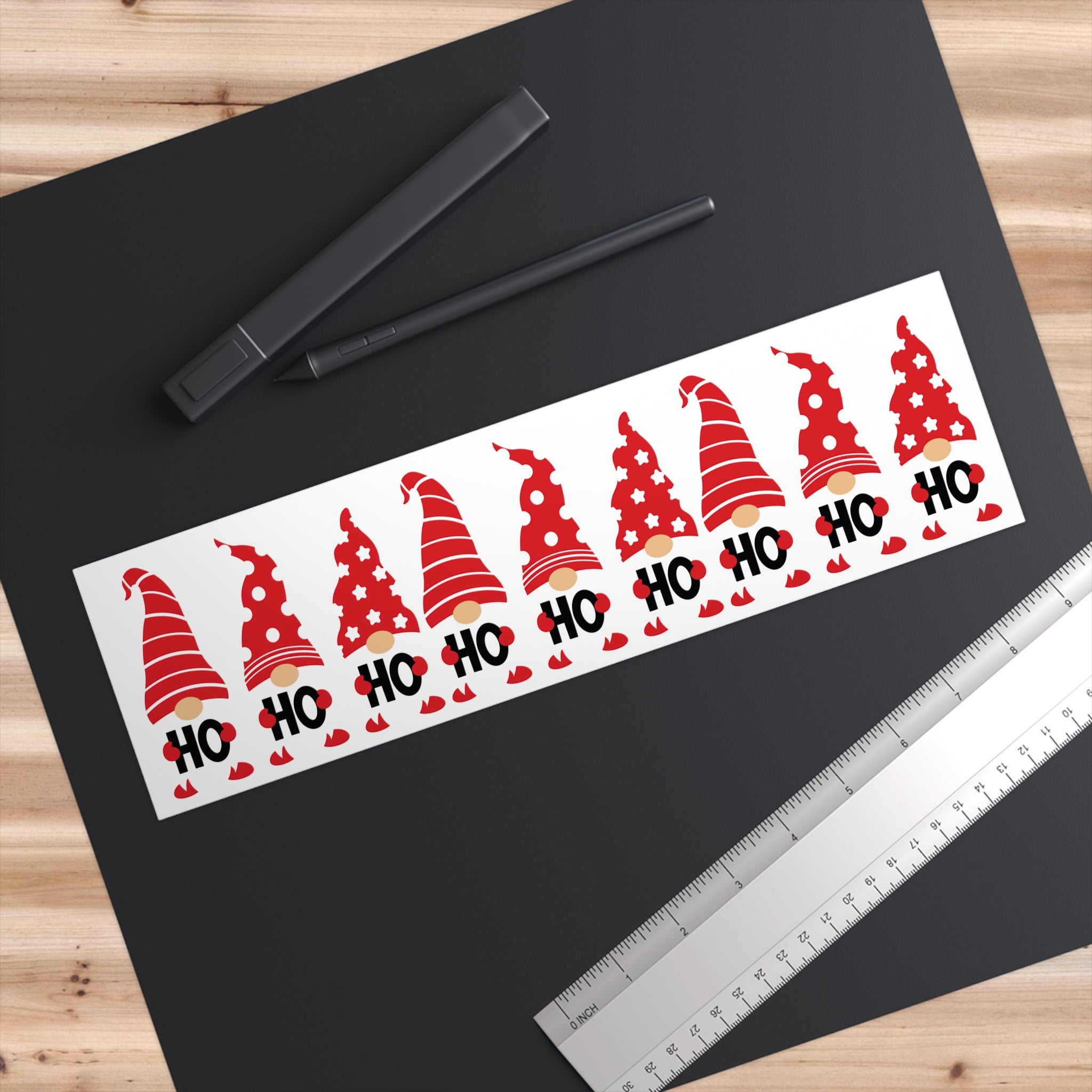 Holiday Gnome Bumper Stickers - Christmas Car Decor