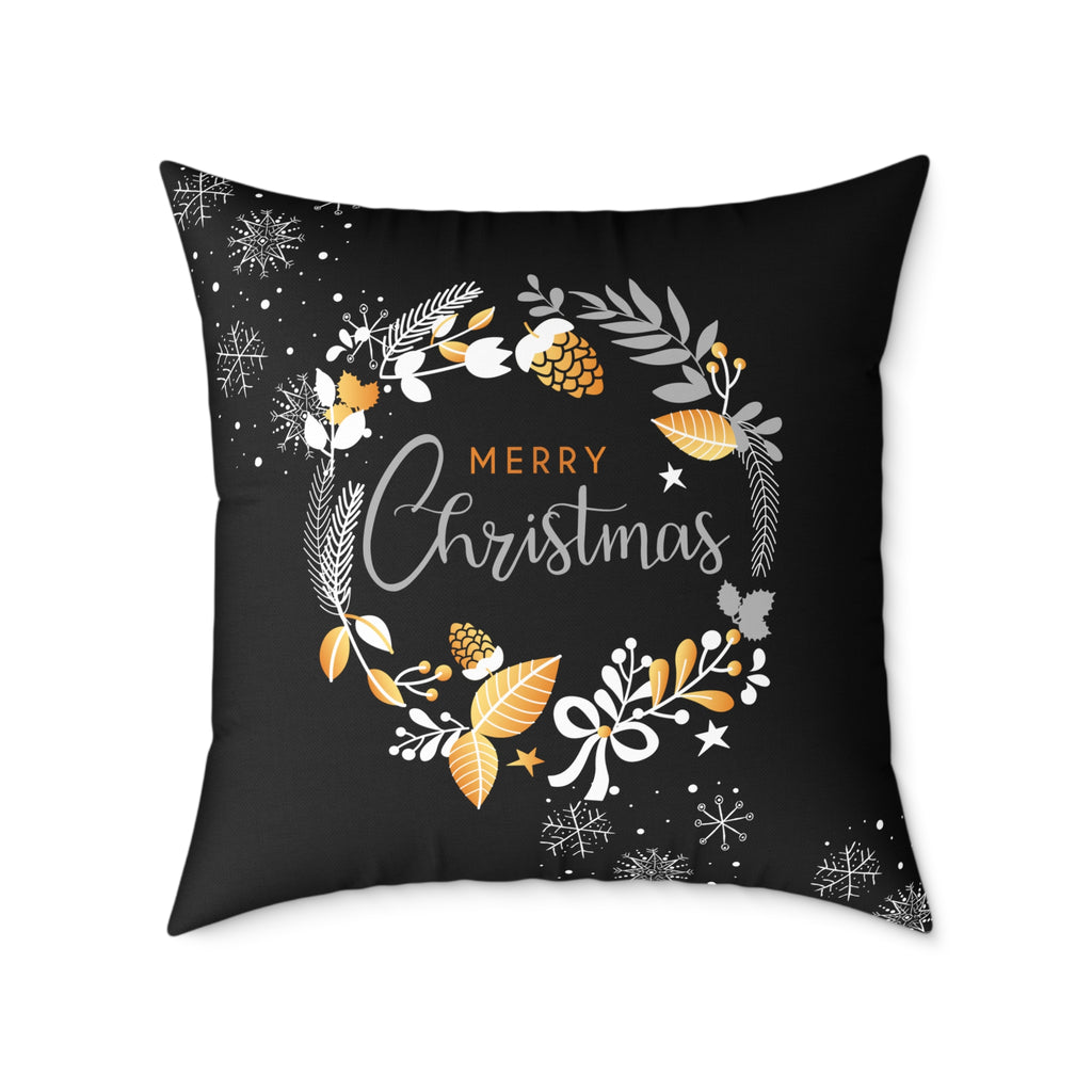 Christmas Wreath Decorative Pillow