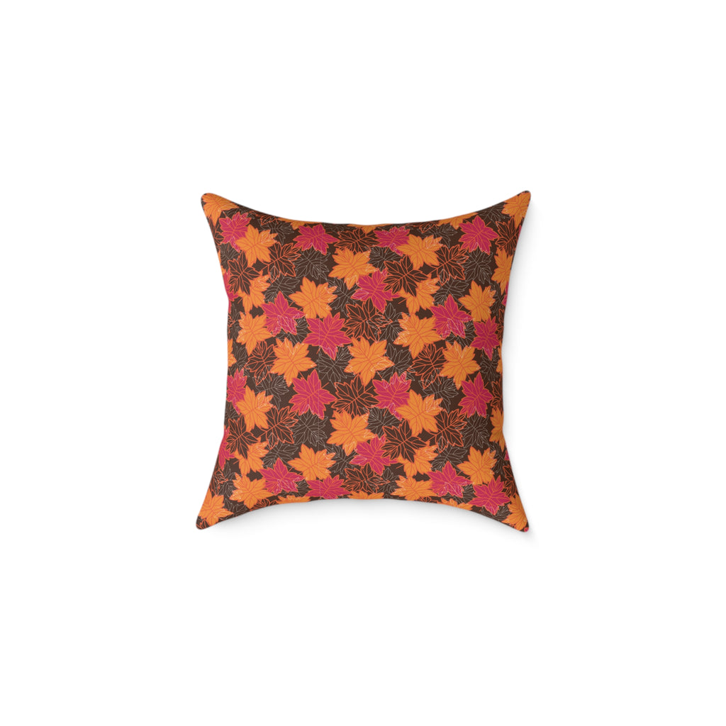 Thanksgiving Themed Throw Pillow - Autumn Leaves